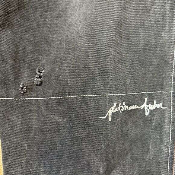 Fubu Platinum Fat Albert 90'S Hip Hop Black Jeans 36×34 RARE PATCH Vintage Y2K - Picture 8 of 11